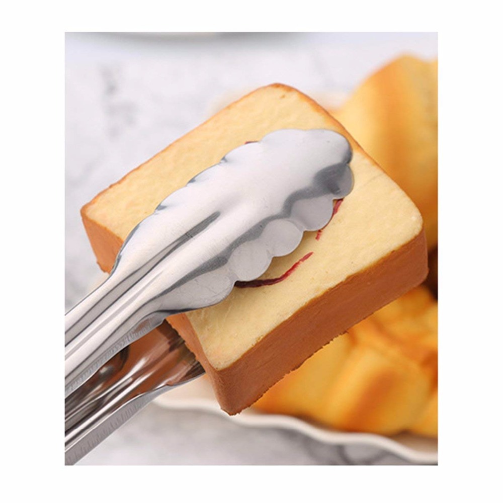 Rustfritt stål fest bbq buffet kamskjell mat servering tang klips