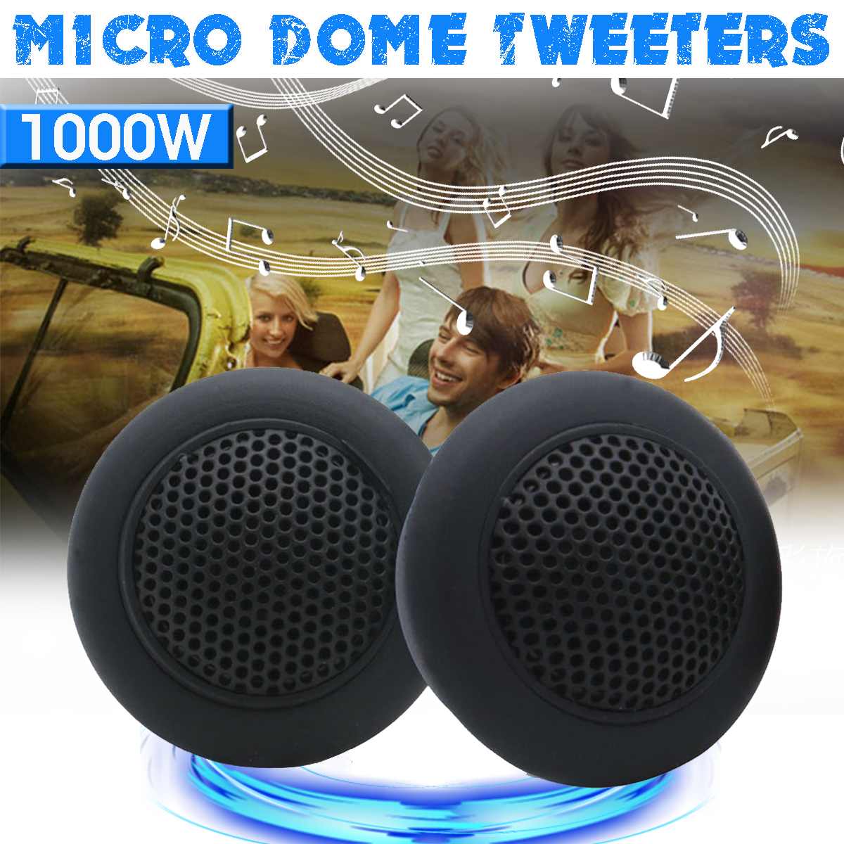 12V-24V 1 Paar Hifi Micro Dome Tweeters 89db Auto Audio Muziek Speakers Auto Hoorn Luidspreker Stereo treble Tweeters Speaker