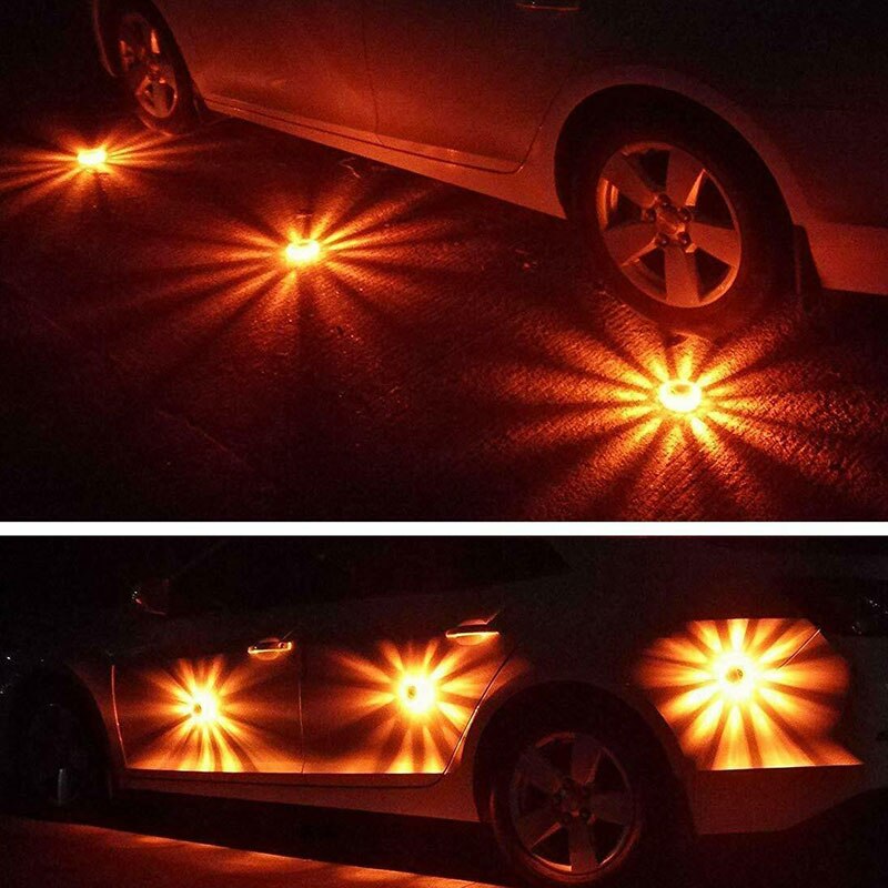 LED Road Flares Flashing Warning Light Emergency Disc Safety Light Flashing Roadside Beacon Warning Police road Led Light