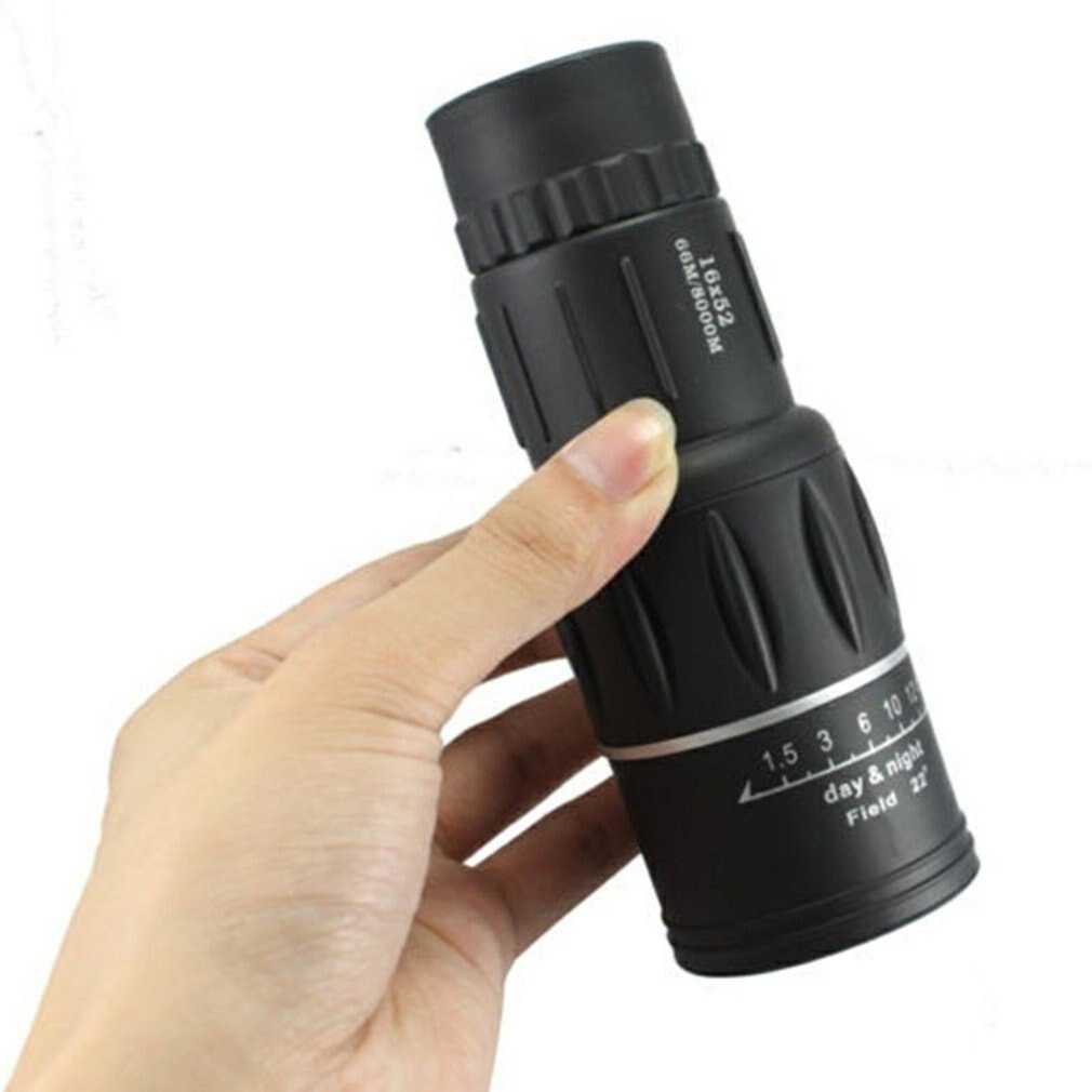 16X52 Distance Sports Zoomable Monocular Low Light Night Vision Monocular Telescope For Outdoor Watching