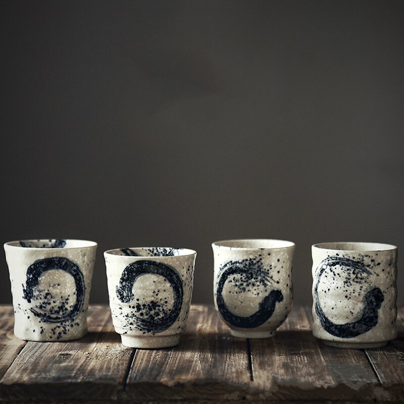 CHANSHOVA o dużej pojemności 170/200ml tradycyjne chińskie w stylu retro ręcznie malowane ceramiczne filiżanka chińska porcelana duże kubki na herbatę H269