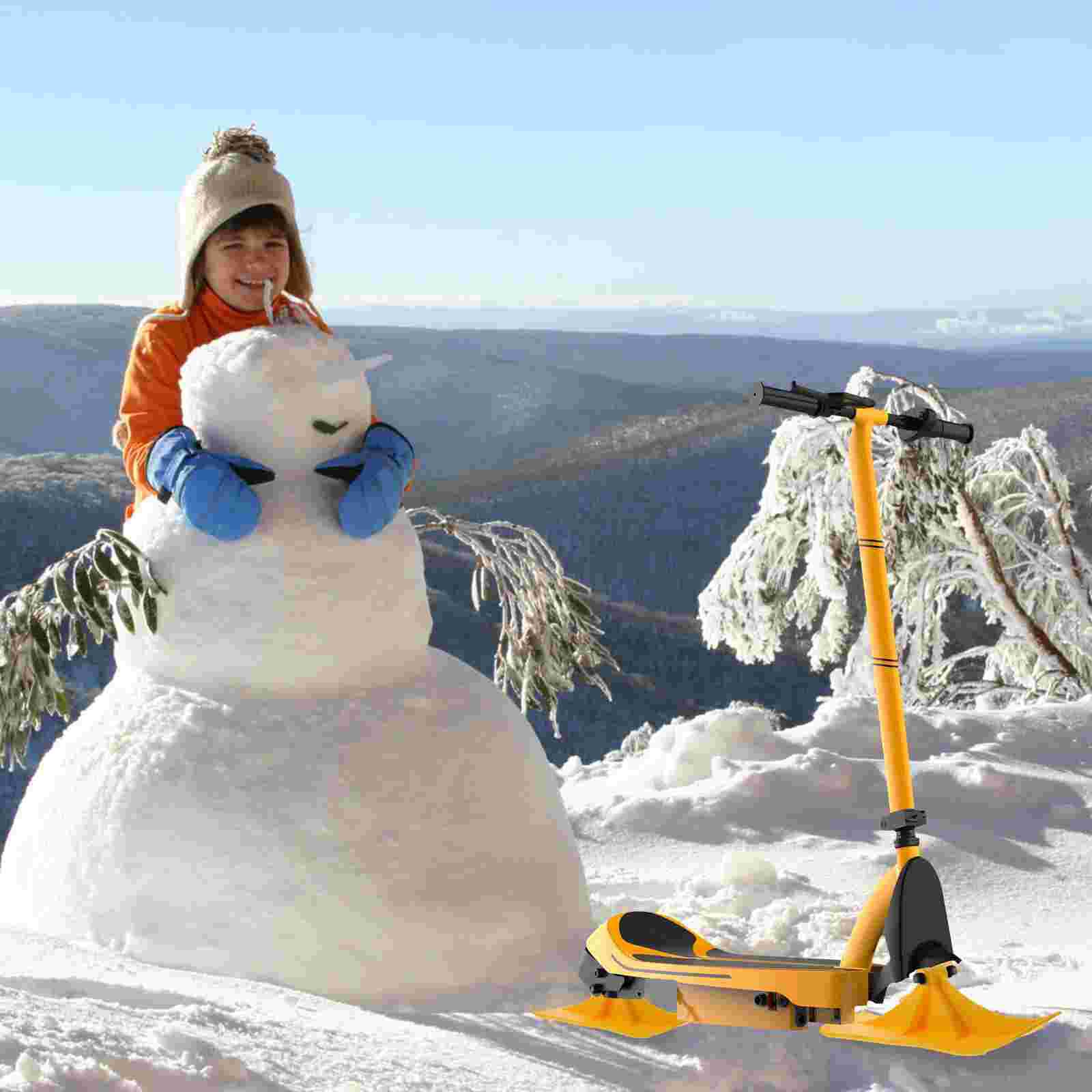 1 paio tavola da sci slitta da neve slitta da sci forniture per Scooter tavola da sci per sci Scooter per bambini all&#39;aperto