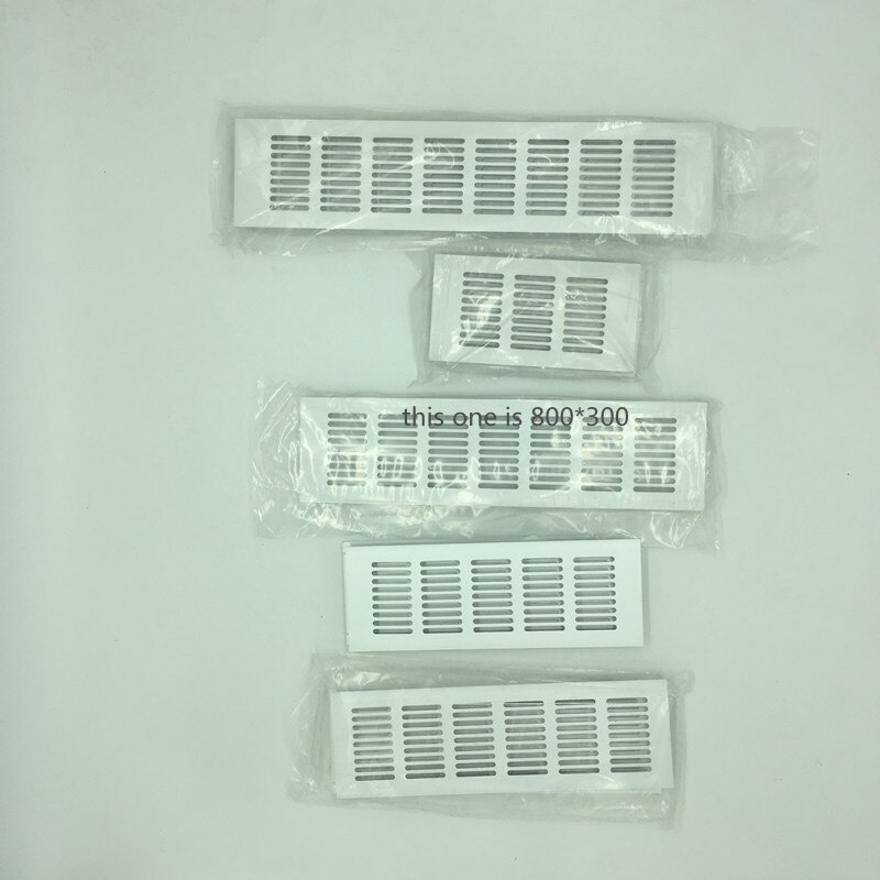 Rv 8 x 30cm zilveren ventilatierooster afdekking ventilatierooster set  of 2 caravan ventilatiepaneel