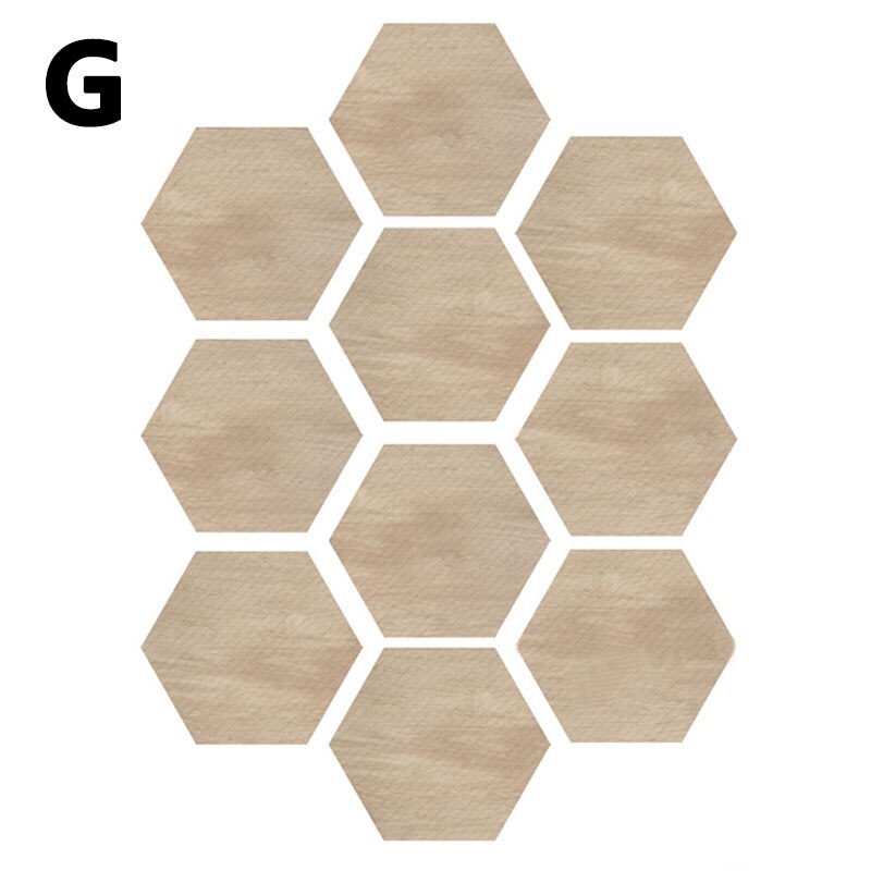 10Pcs/Lot Wood Texture Floor Sticker Waterproof Pvc Diy Stick Ground Wallpaper For Kitchen Bathroom Home Decor Floor Decal: G