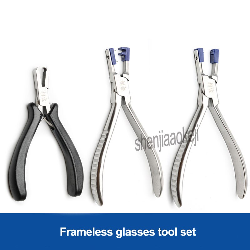 1PC Rimless Disassembly Pliers Set Eyeglass Plier Tool Kit Loaded Tongs Demolition Tongs Cutting Pliers Set Glasses Equipment