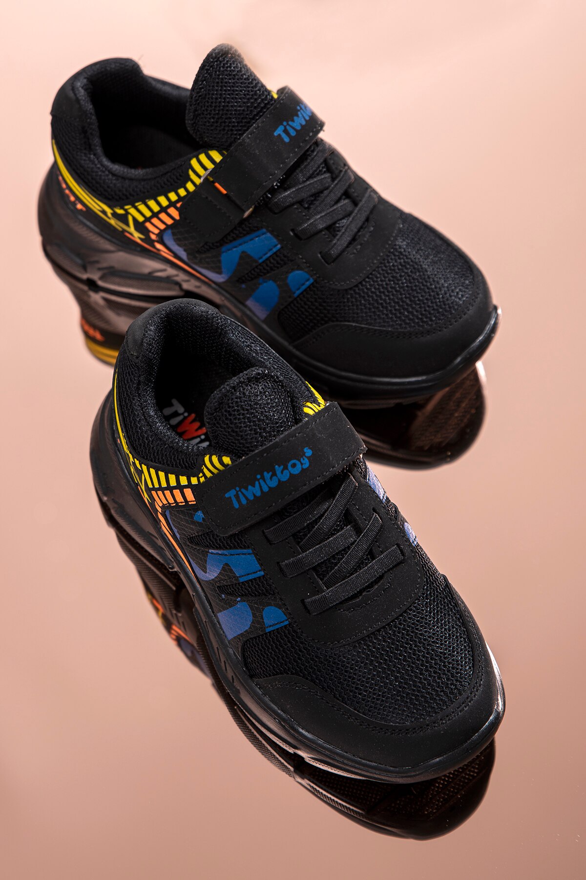 Tonny Zwart Custom Productie Seizoen Lux Zwart Sax Kind Sportschoenen TBZ14-3 _ 324