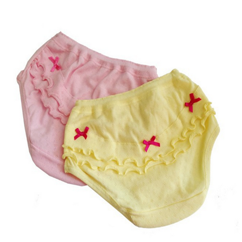 Cuecas infantil de algodão respirável, roupa íntima para bebês de 1 a 7 anos