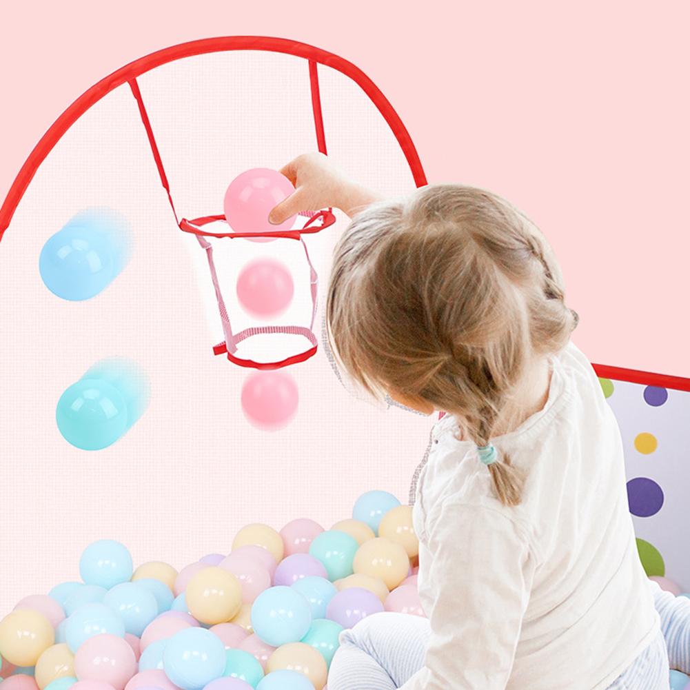 Faltbare drinnen freundlicher Basketball Schießt Ball Ozean Schwimmbad Spielen Zelt Spiel Haus Kind Spielzeug Spielen Haus Faltbare Spiel Haus