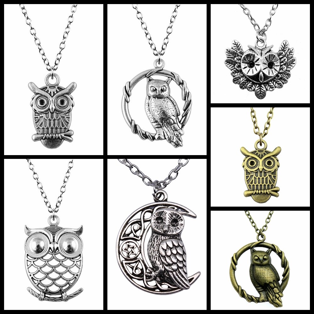 Uil Hanger Ketting Voor Vrouwen Mannen Lange Keten Ketting Creatieve Party Sieraden Accessoires