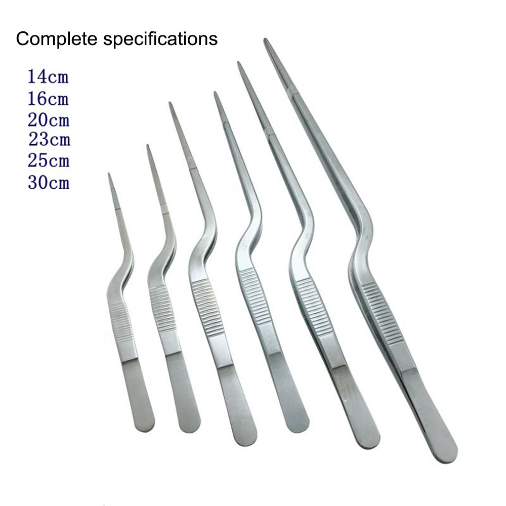 Kitchen Tongs Kitchen Utensils BBQ Tweezer Food Clip kitchen Chief Tongs Stainless Steel Portable For Picnic Barbecue Cooking: 30CM