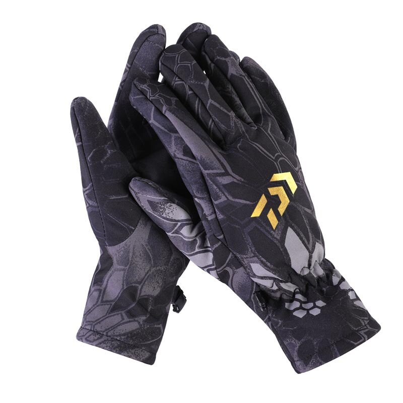 Heren Outdoor Winter Camouflage Ski Vissen Handschoenen Winddicht Volledige Vinger Anti-Slip Klimmen Wandelen Camping Paardrijden Vissen Handschoenen: heimangjin