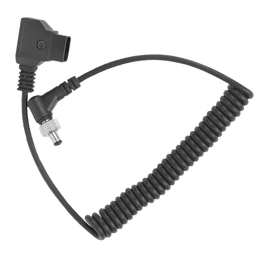 D TAP Plug to DC Port DC Monitor Supply Cable Plastic Black Spring Power Wire with Lock Monitor Power Supply Cable