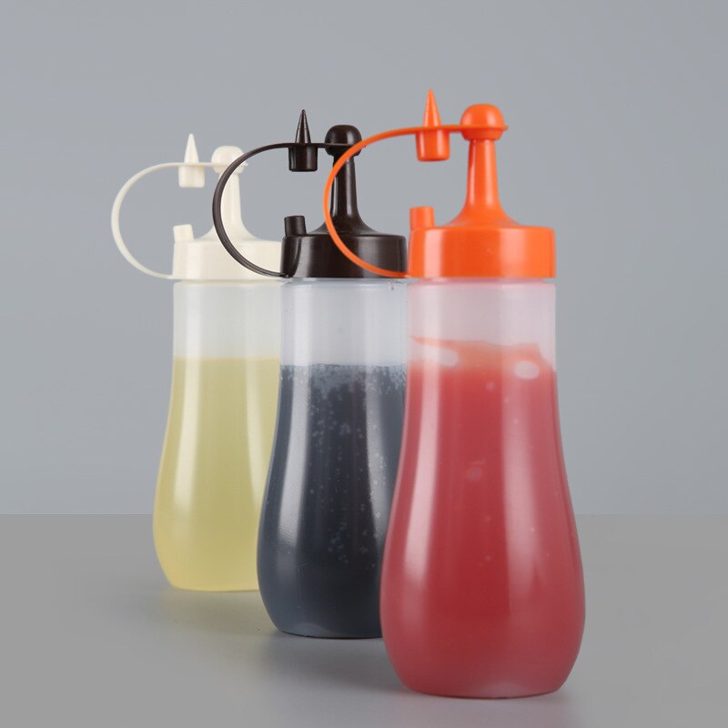 Würze Squeeze Flasche Sauce Squeeze Squirt Flasche für Küche Sirup Salat Dressing Öl Ketchup Container Food Dispenser