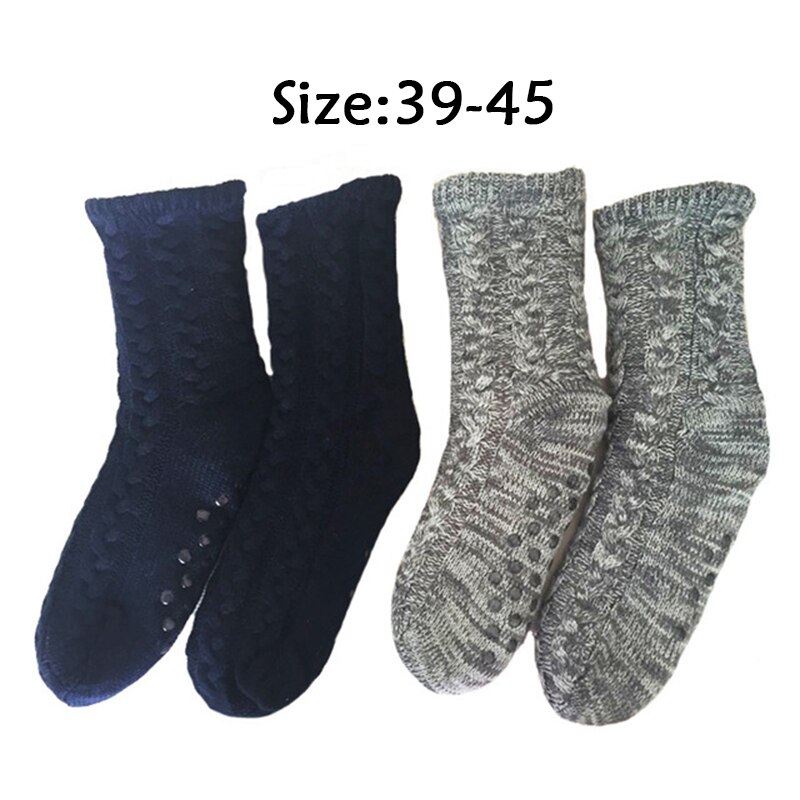 Tøfler menn vinter hjemme tøfler innendørs gulvsokker sko voksne varme tykkere pluss furry slides myke tøfler hommes chaussures