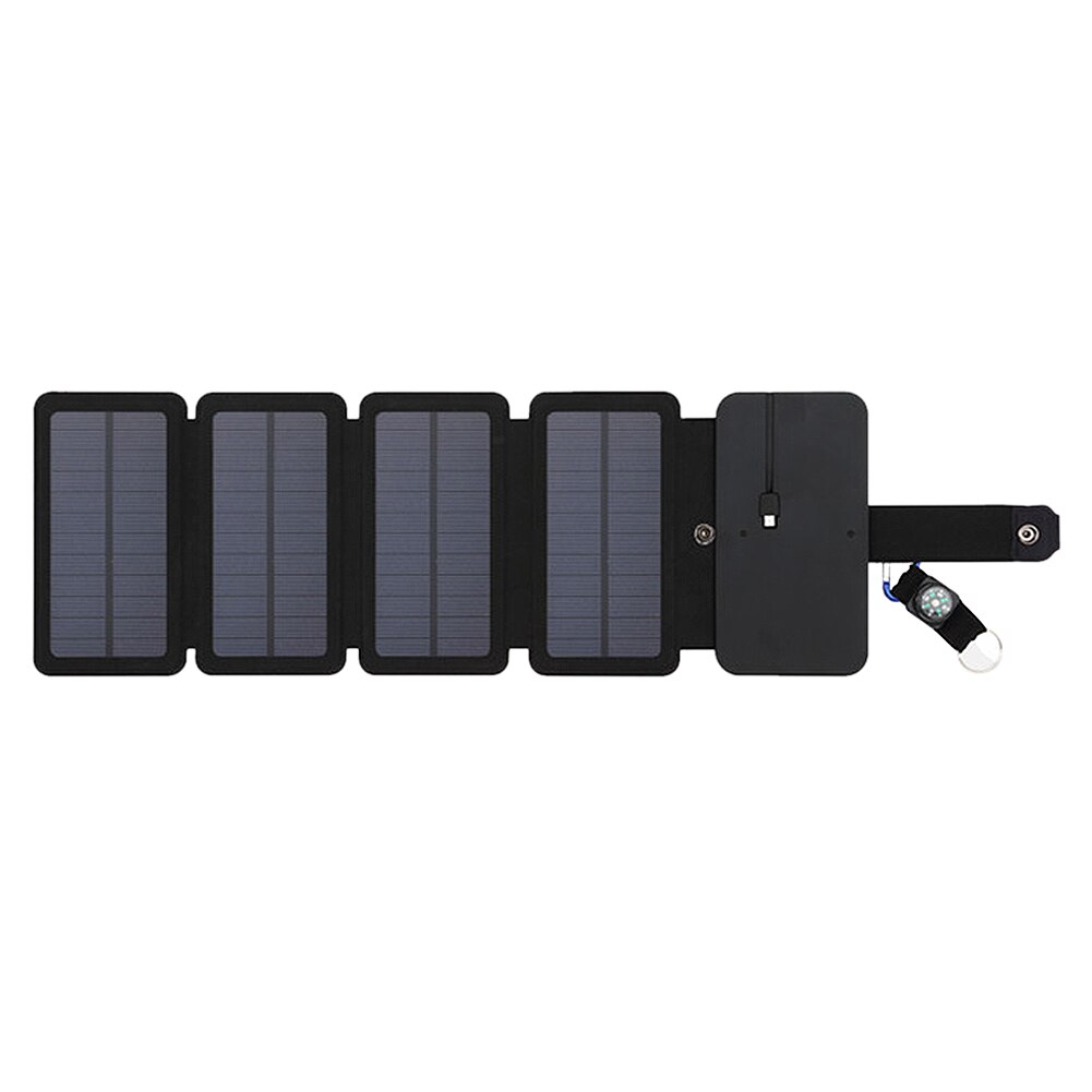 Charger Portable Solar Powered Board Panels Mobile Phone Charging Package Folding Bag Treasure: 4 fold