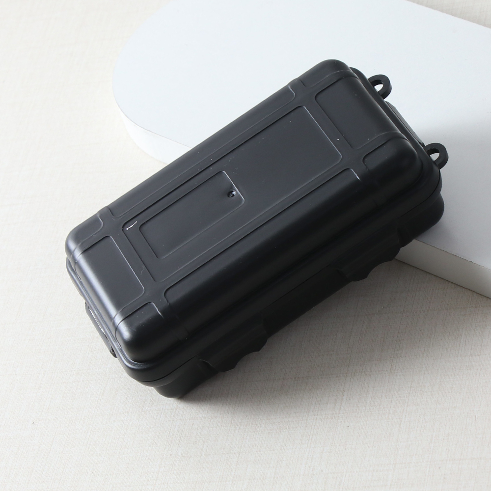 Schwarze Uhrenschutzboxen, hohe Härte, Kunststoff, taktische Box, Uhrenbox, Verpackung, Schwammschutz, Uhrengröße optional: Black