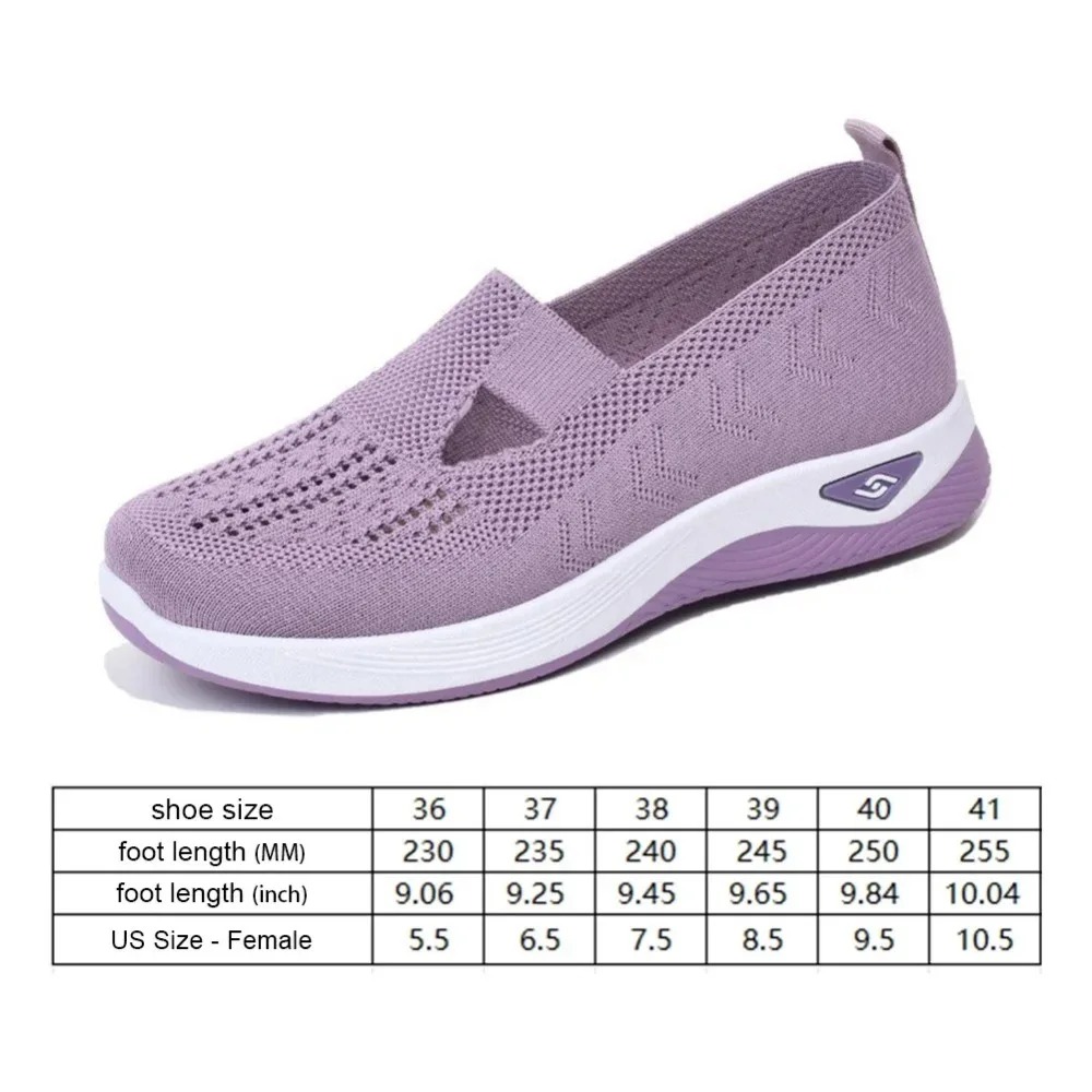 Nuove scarpe da passeggio estive a piedi nudi per donna Scarpe ortopediche comode e traspiranti in mesh Scarpe da ginnastica antiscivolo con supporto per l'arco plantare