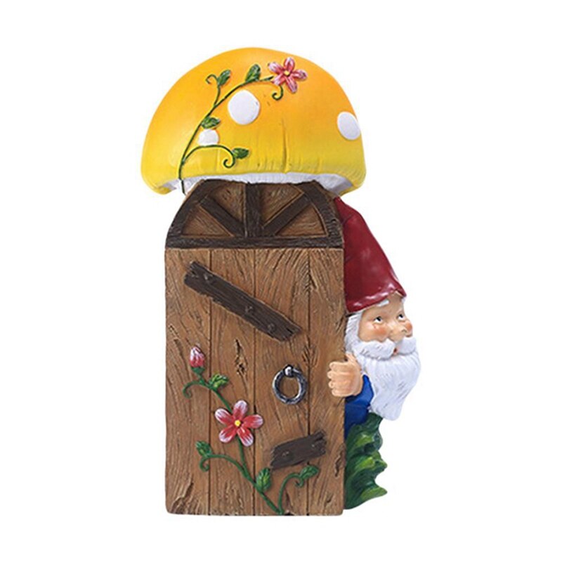 Figuras de jardín de Nomos para exteriores, cartel de bienvenida de jardín, decoración artística para valla de árbol, esculturas de puerta de patio: Default Title