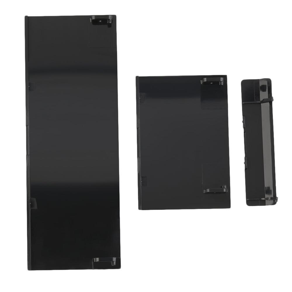 Vervanging Geheugenkaart Deur Slot Deksel Memeory Kaart Cover 3 Onderdelen Deur Covers Voor Nintend Wii Console: Black