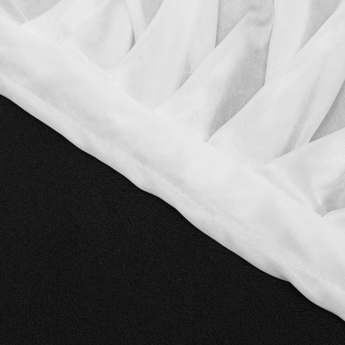 3m 3 Swag White Wedding Backdrop Drapery Swags Small Table Skirt Swag For Event Party Decoration