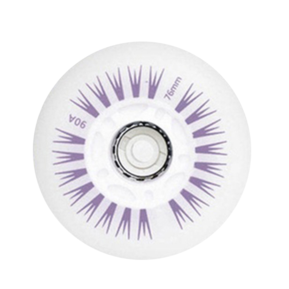 76mm In-line Speed Skate Skating Sliding LED Light Flashing Pulley Roller wheels Light Flashing Pulley Roller wheels Flashing: Multicolor