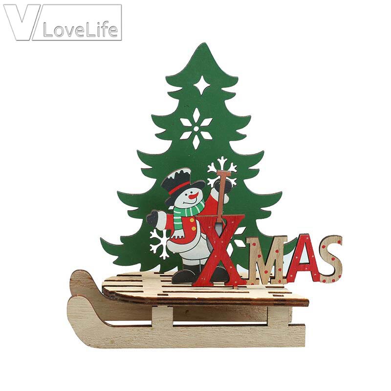 Juldekoration santa snögubbe älg jul släde prydnader hemdekorationer år dekoration: Snögubbe