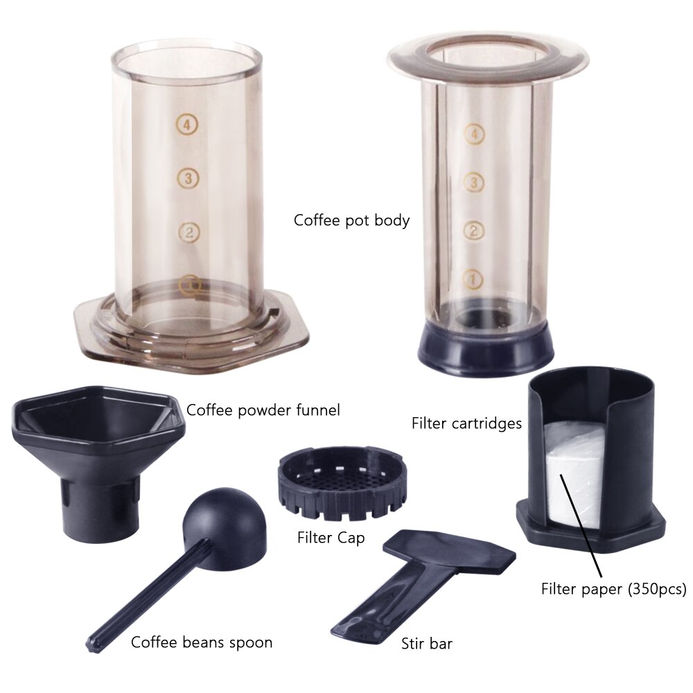 Suodatinpaperi espresso kahvinkeitin kannettava kahvila ranskalainen paineilmapuristin tippa kahvipannu aeropress koneeseen barista työkalut