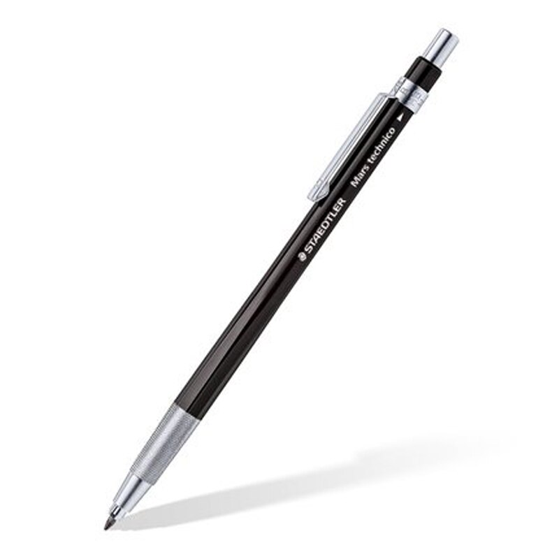 Staedtler 780 2.0mm mekaniske blyanter + viskelæder sæt tegning blyant skole papirvarer kontorartikler metal mekanisk blyant stang
