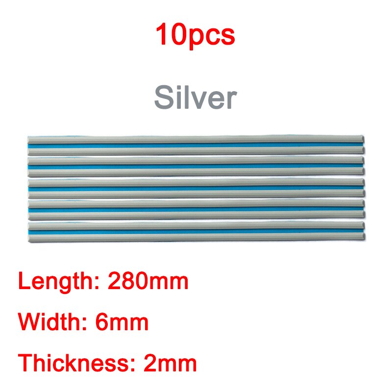Notebook rubber pad for HP 15 inch shell Dell Lenovo notebook rubber strip bottom shell silver foot pad 280mm: 10pcs