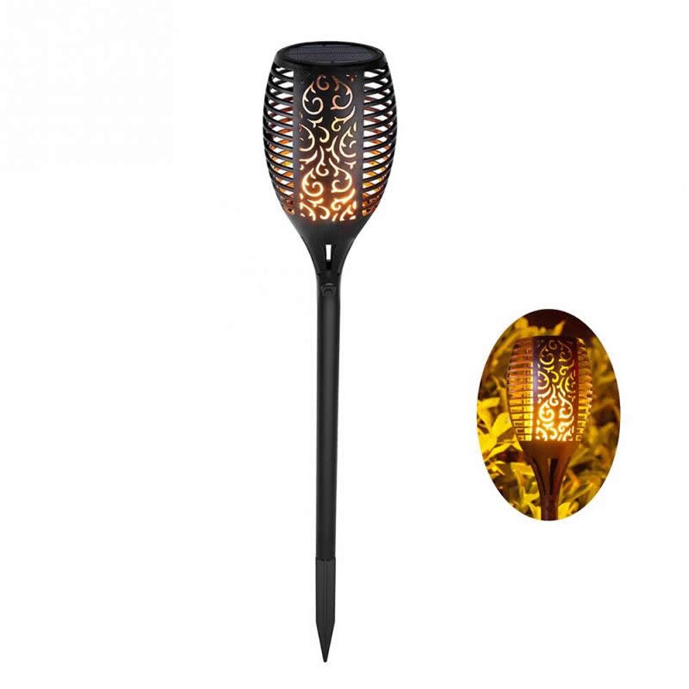 Solar powered LED Flame Lamp Waterproof 33LEDs Lawn Flame Flickering Torch Light Outdoor Solar LED Fire Lights Garden Decoration: YX03-33-1M-1pcs