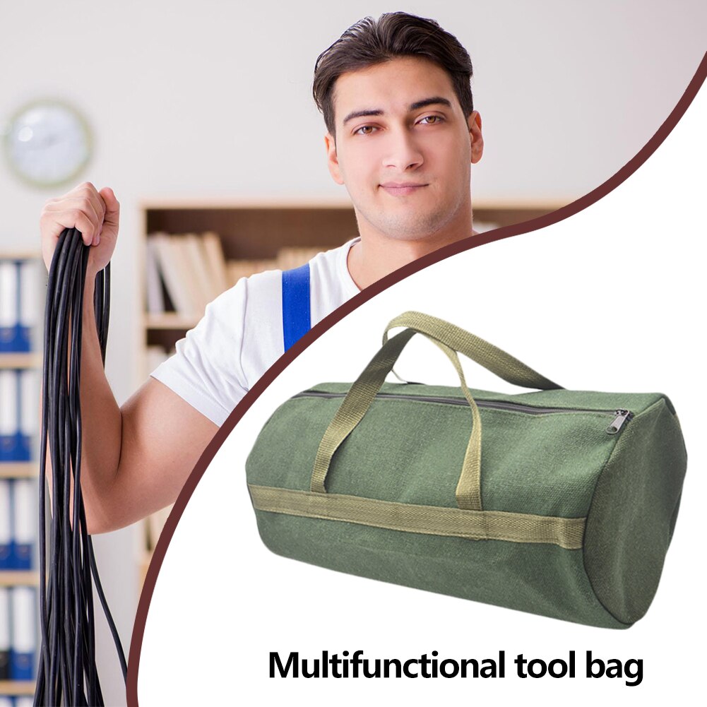 Durable Thick Canvas Pouch Tool Bags Storage Organizer Instrument Case Portable For Electrical Tool Tote Bag Multifunction Case