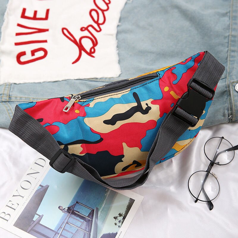 Colorful Waist bag Waterproof Travel Fanny Pack Mobile Phone Waist Pack Belt Shoulder Bags crossbody bags for men and women
