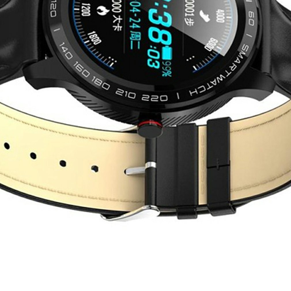 Heart Rate O2 Monitor Full Round Touch Screen Stainless Steel IP68 Facebook Display Business Smart Watch