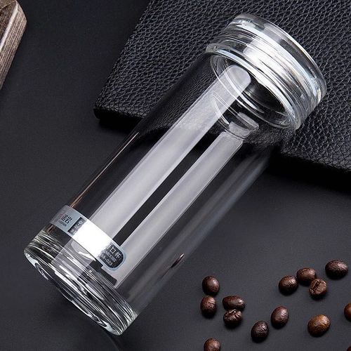 Nieuwigheid draagbare waterfles glazen reis kristal waterfles geïsoleerde garrafinha de agua kampeeruitrusting  yy50wb: Stijl 3