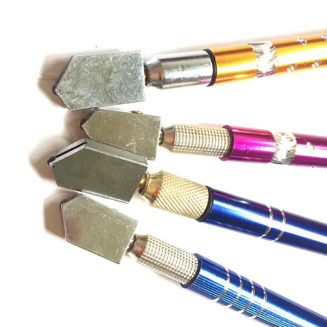 Oil Filled Tungsten Carbide Bottle Glass Cutter Cutting Wheel Metal Handle Head Diamond Hand Tools Color Random