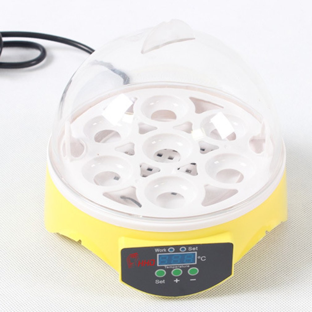 1PCS 7 Eggs Chick Incubator Automatic Hatcher Intelligent Small Chicken Duck Incubator Animal Husbandry