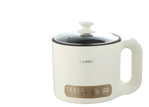 Multifunctional electric cooker, electric pot, small electric heating pot, household small electric cooker, noodle cooker: Smart version brown