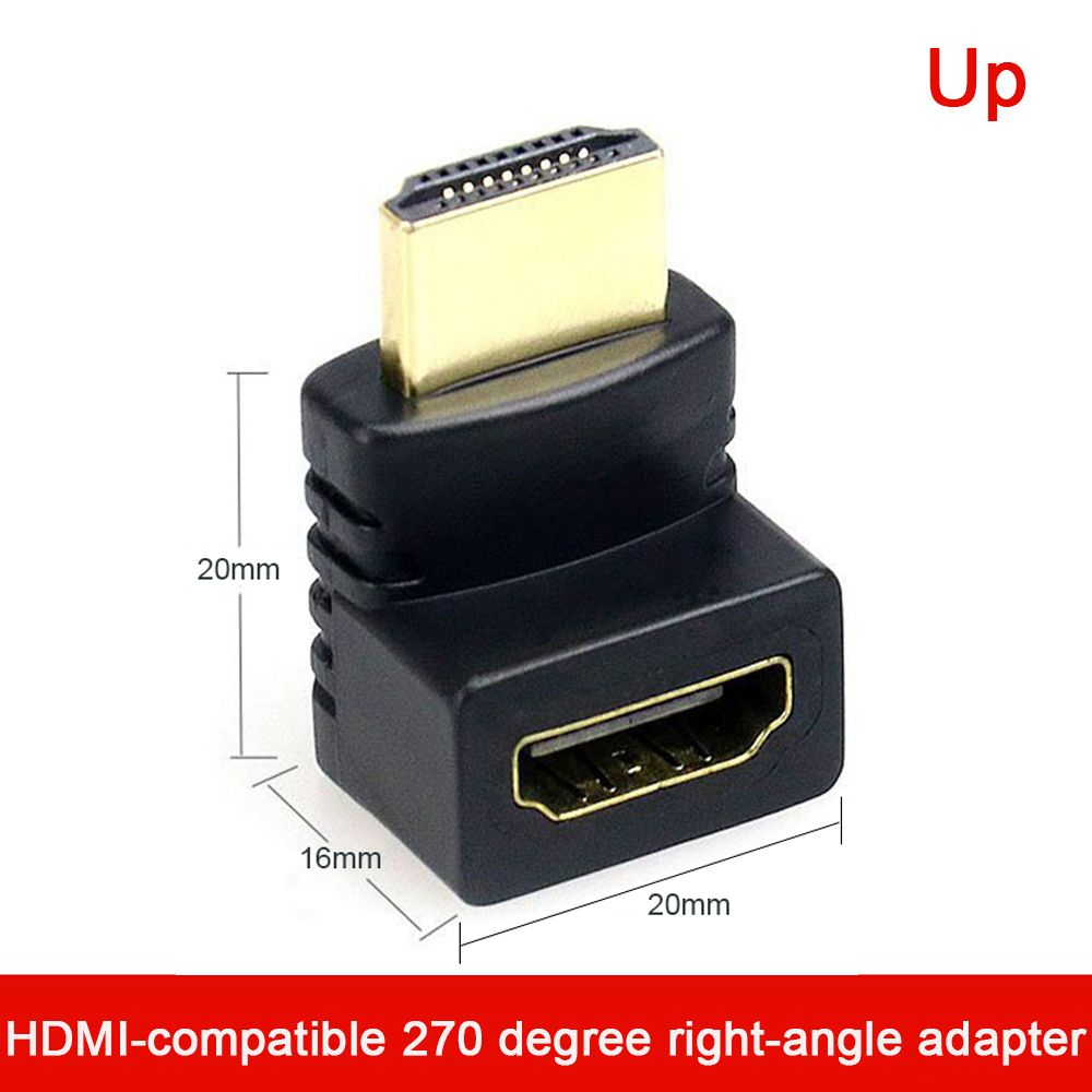HDMI-kompatibler Kabelst ecker Adapter 1080 90-Grad-Winkel-Wandler für 1080p-HDTV-Kabeladapter-Verlängerung