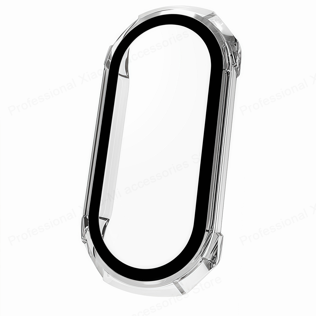 2in1 Screen Protector Case For Xiaomi Mi Band 10 9 8 7 5 4 3 PC Full Cover Tempered Glass Bumper For Miband 7 8 9 10 Accessories: XXL / Brown