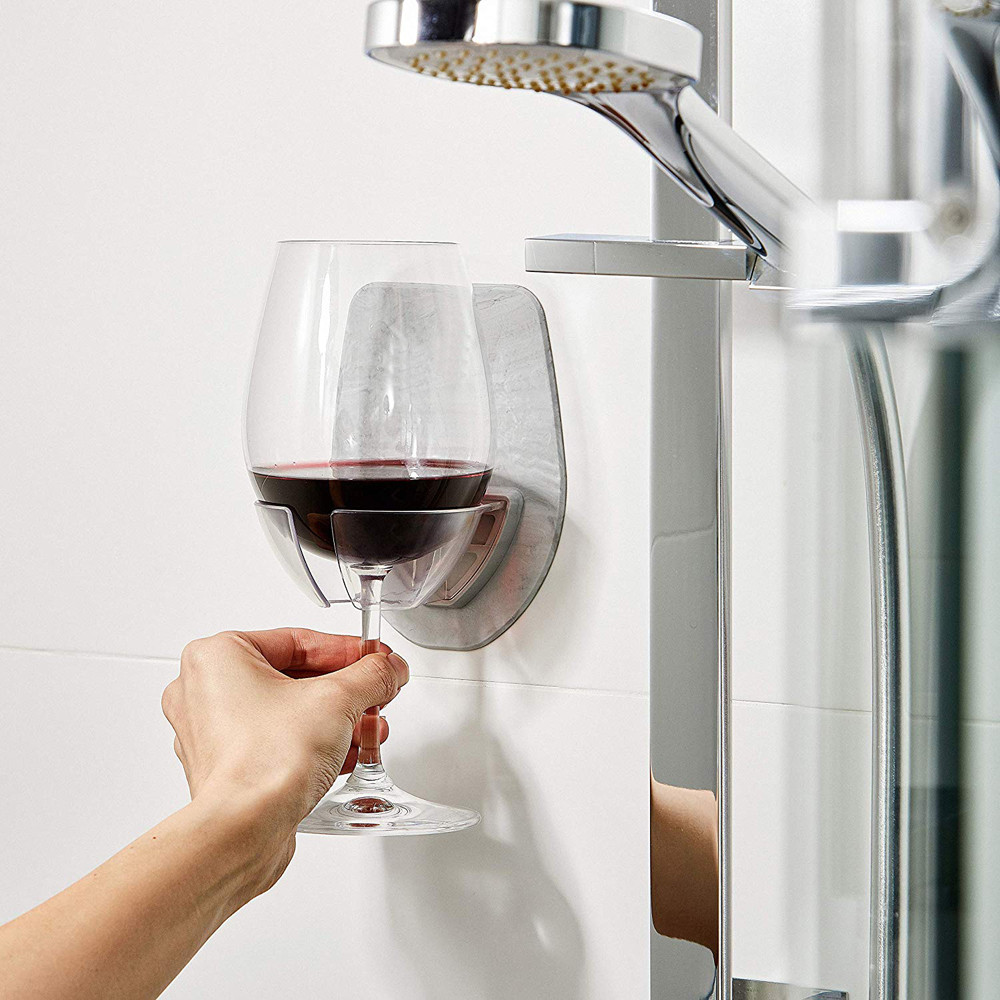 Keuken Thuis Leveringen Wijn Glas Rack Watt Plastic Wijnglas Houder Voor De Bad Douche Rode Wijn Glas houder Onder