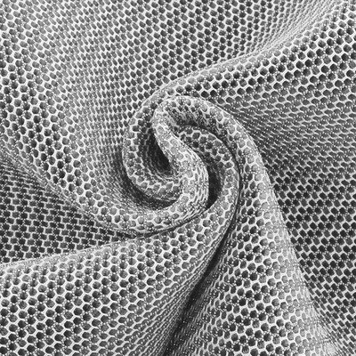 1 Meter Spacer Mesh Fabrics For Shoes Bags PET Hygrolon Thick Breathable 150cm Wide 3mm Thickness: Light Grey
