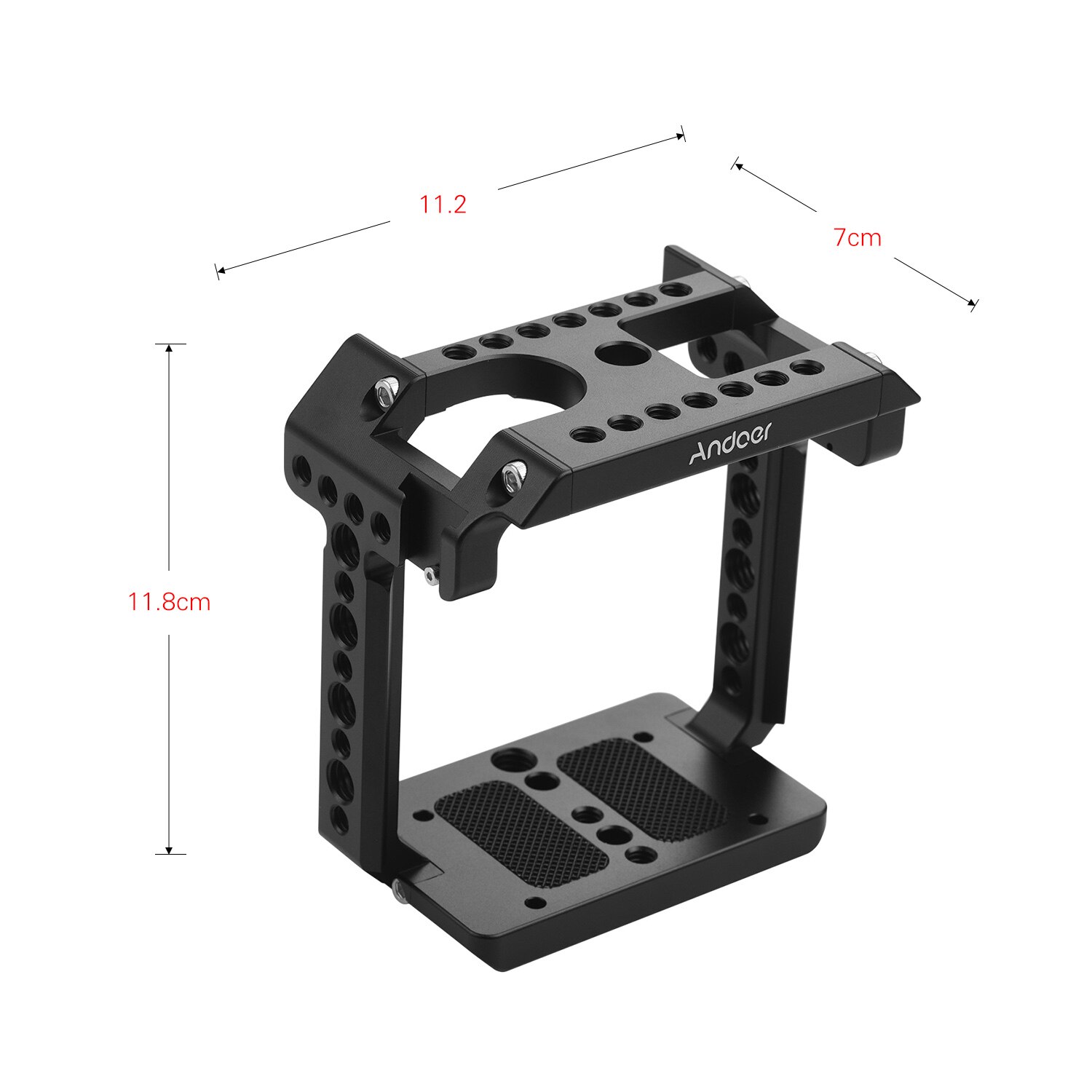 Andoer Aluminium Camera Montage Kooi Voor Z Cam E2C Met Koud Shoe Mount 1/4 Schroef Schieten Accessoires Met Zak Van accessoires