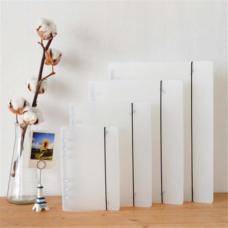 A5 A6 Clear Plastic Binder Pockets Loose Leaf Bags Organizer Budget Envelope System, with Clear Binder Cover Folder A5 Binder