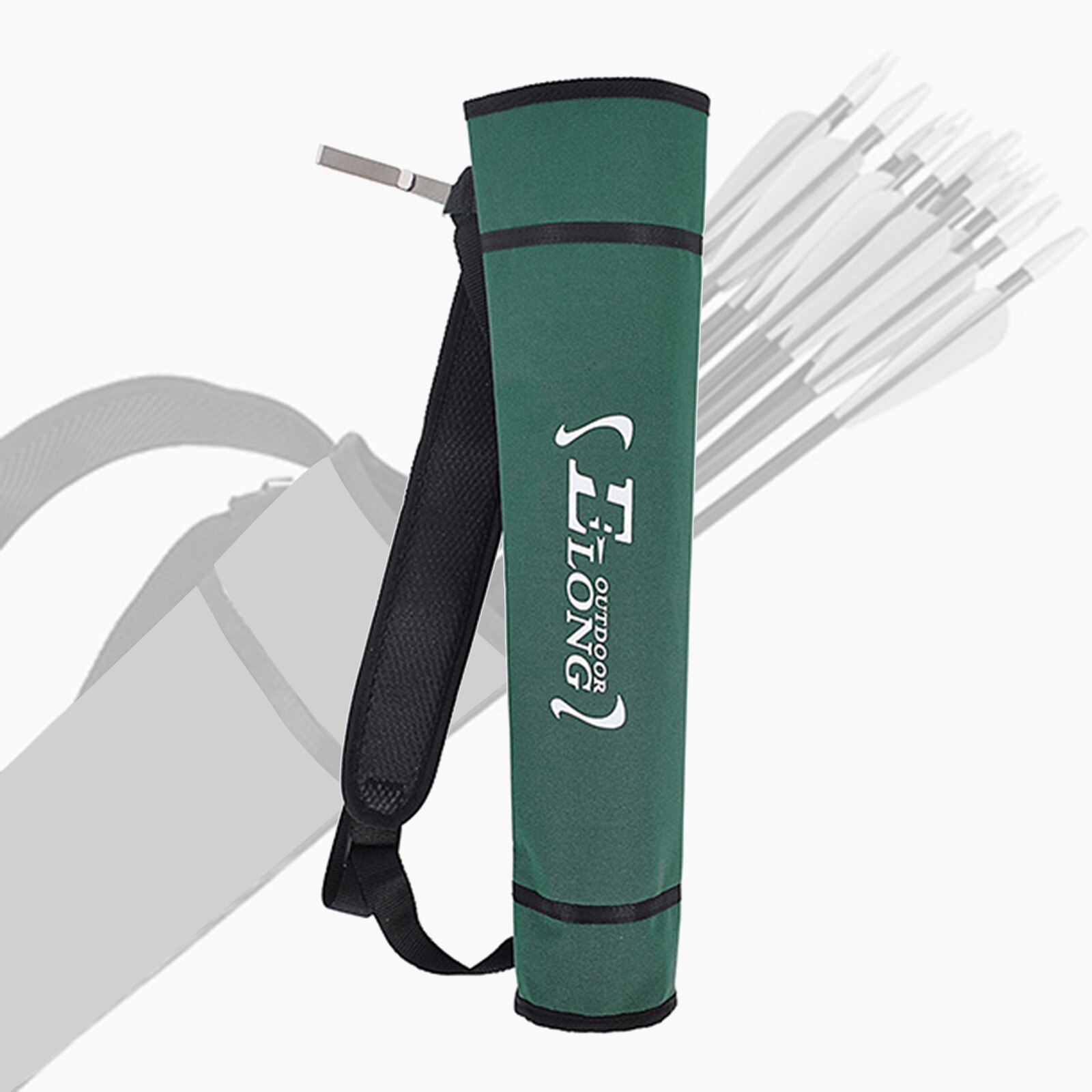 Carquois de flèche, mallette de transport, sac de transport réglable, accessoires avec grand: Green
