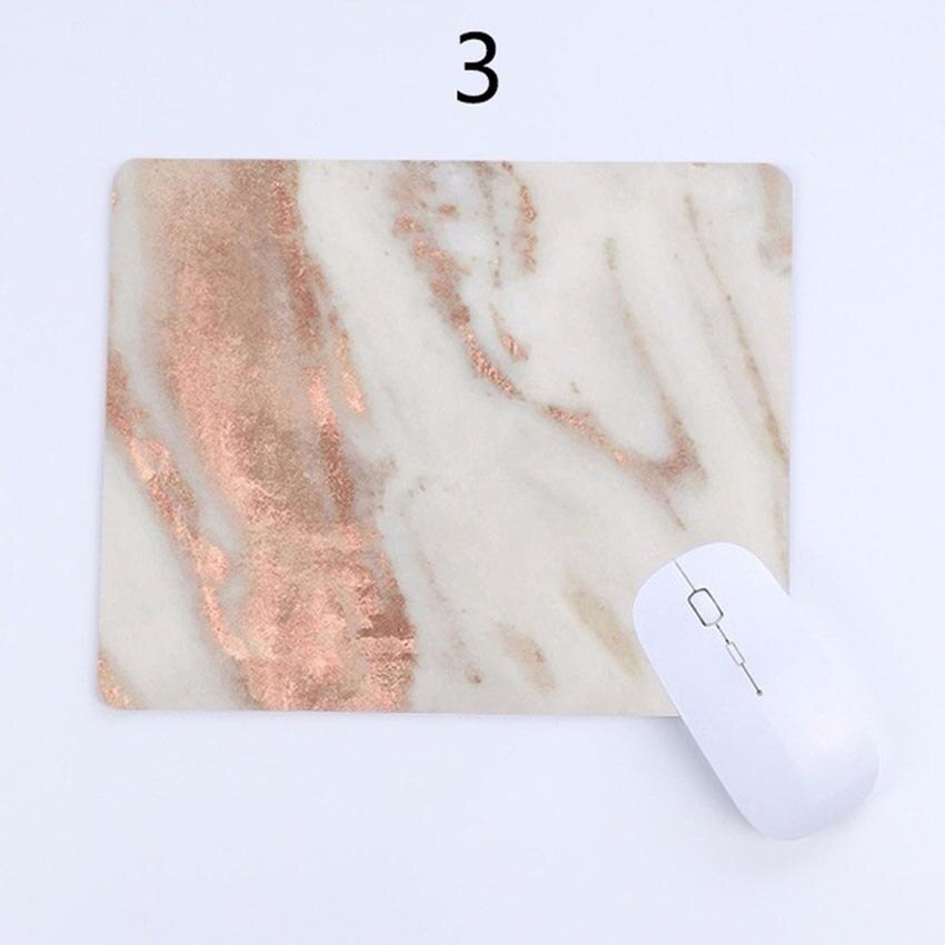 Rose Gold Mouse Pad Computer laptop Accessories MousePad Marble Pattern MousePad Mouse Mat Anti-slip Natural Rubber
