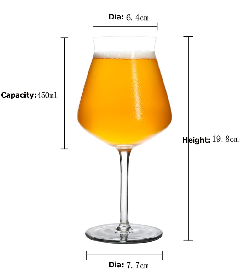 400 Ml Bier Glas Tulp Classics Bier (Set Van 2), Clear