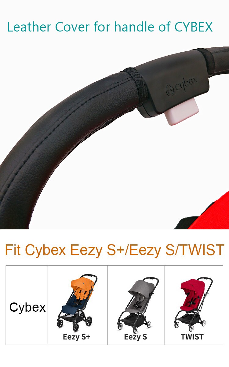 1:1 Lederen Beschermhoes Cover Van Handvat Voor Cybex Eezy S S + Twist Kinderwagen Accessoires