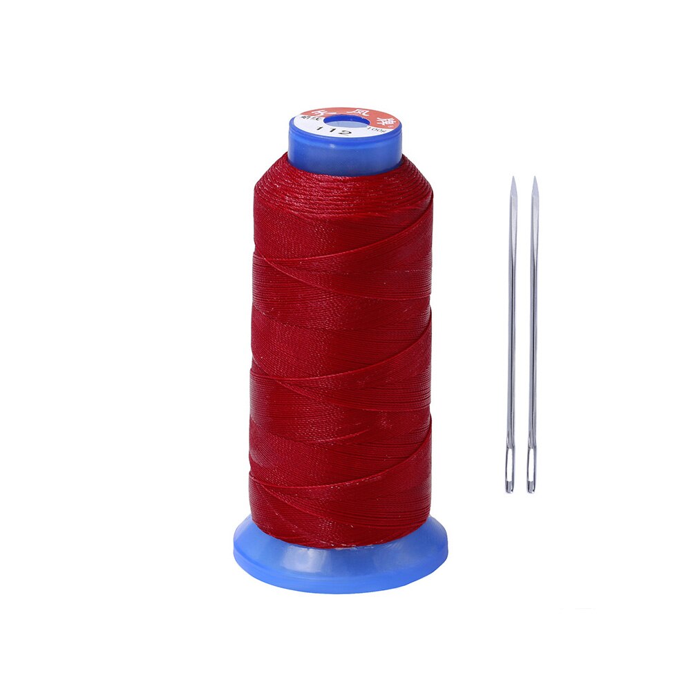 Round Waxed Thread Waxed Hand Leather Stitching Cord Sewing Circular 500D Wax Line 0.55mm Polyester Hand Leather Needles: S
