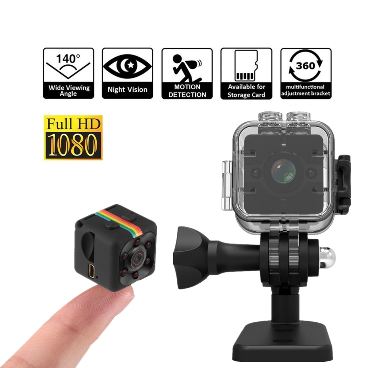 Mini Camera SQ11 1080 P Full HD Micro Cam Bewegingsdetectie Camcorder Infrarood Nachtzicht Videorecorder Groothoek sq12 SQ 11