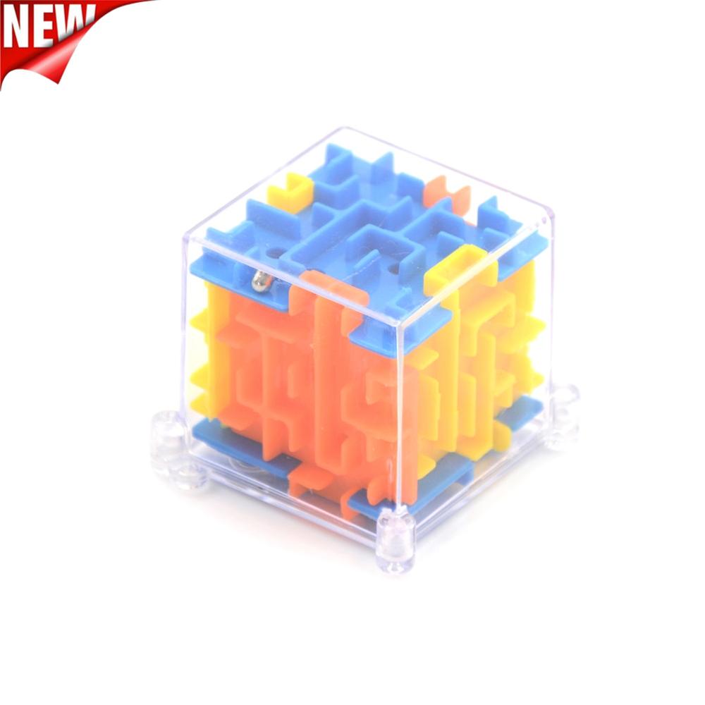 Puzzle 3D Magie Würfel Mini Geschwindigkeit Würfel Labyrinth rollen Ball Spielzeug Puzzle Spiel Cubos Magicos Lernen Spielzeug Für freundlicher